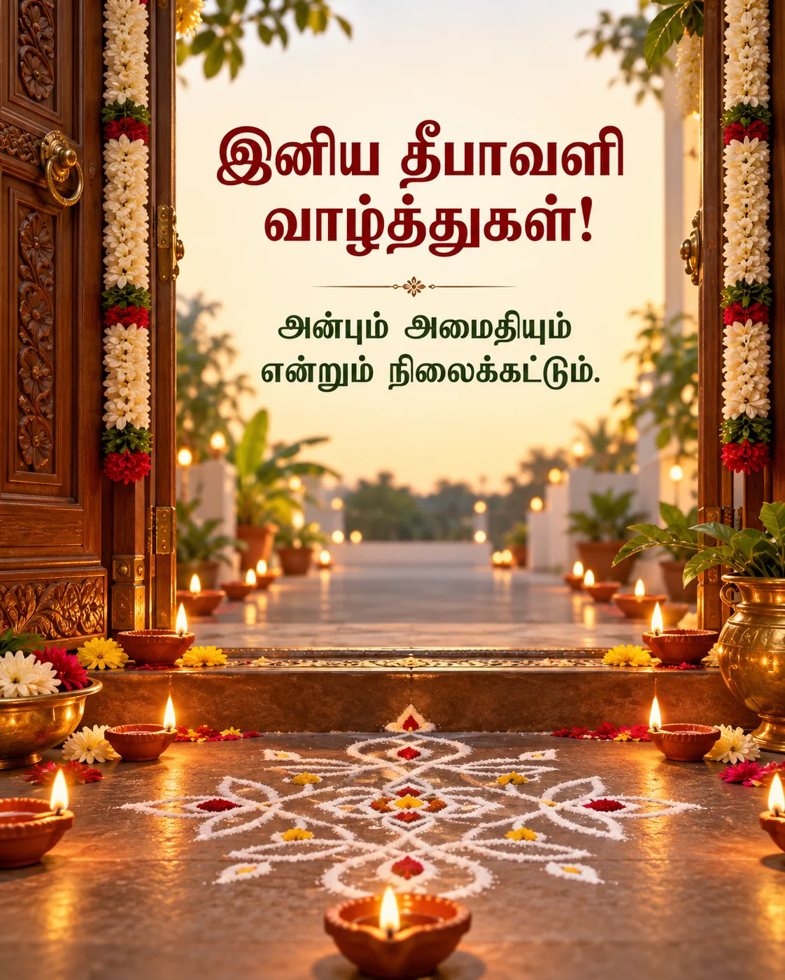 தமிழில் தீபாவளி வாழ்த்துப் படம்