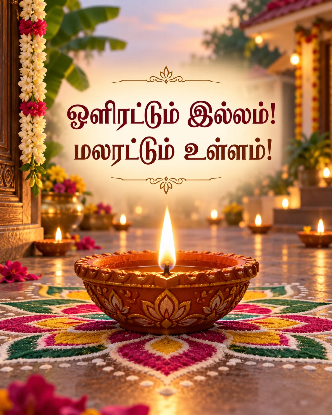 தமிழில் தீபாவளி வாழ்த்துப் படம்