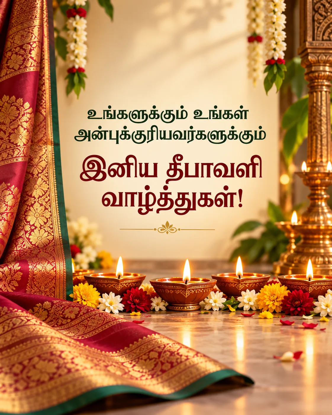 தமிழில் தீபாவளி வாழ்த்துப் படம்